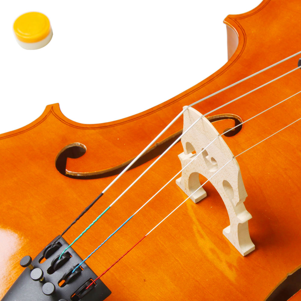 Szzzp 4/4 Wood Cello Bag Bow Rosin Bridge Natural