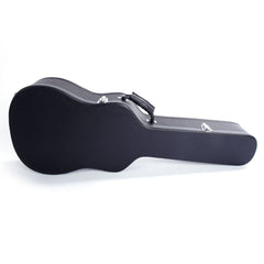 Szzzp 41" Folk Guitar Hardshell Carrying Case Fits Most Acoustic Guitars Microgroove Flat - Black