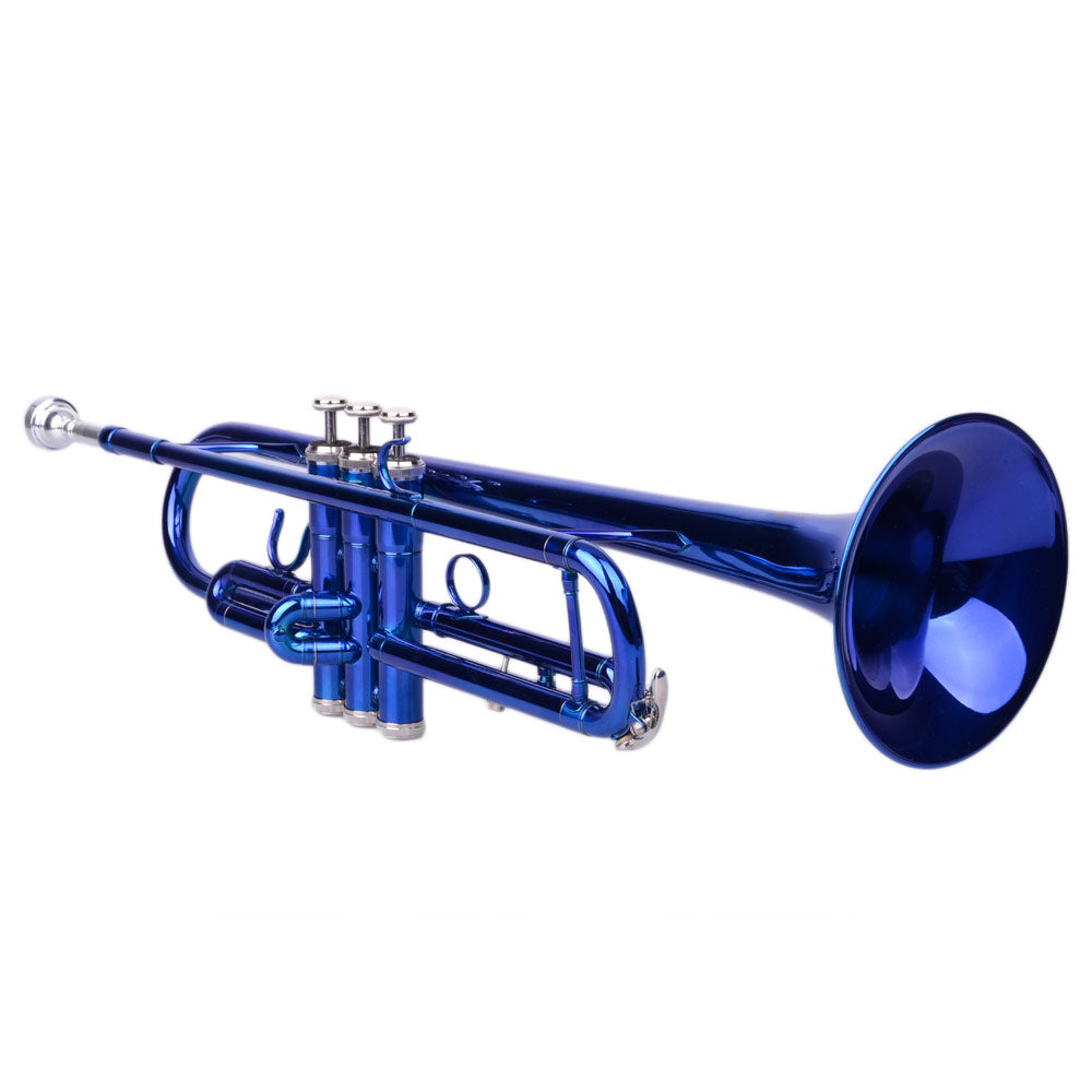 Szzzp Brass B Flat Trumpet Gloves Set Blue
