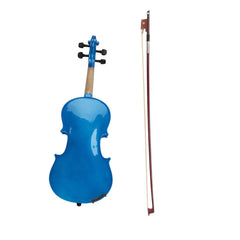 Szzzp 4/4 Acoustic Violin Case Bow Rosin Dark Blue