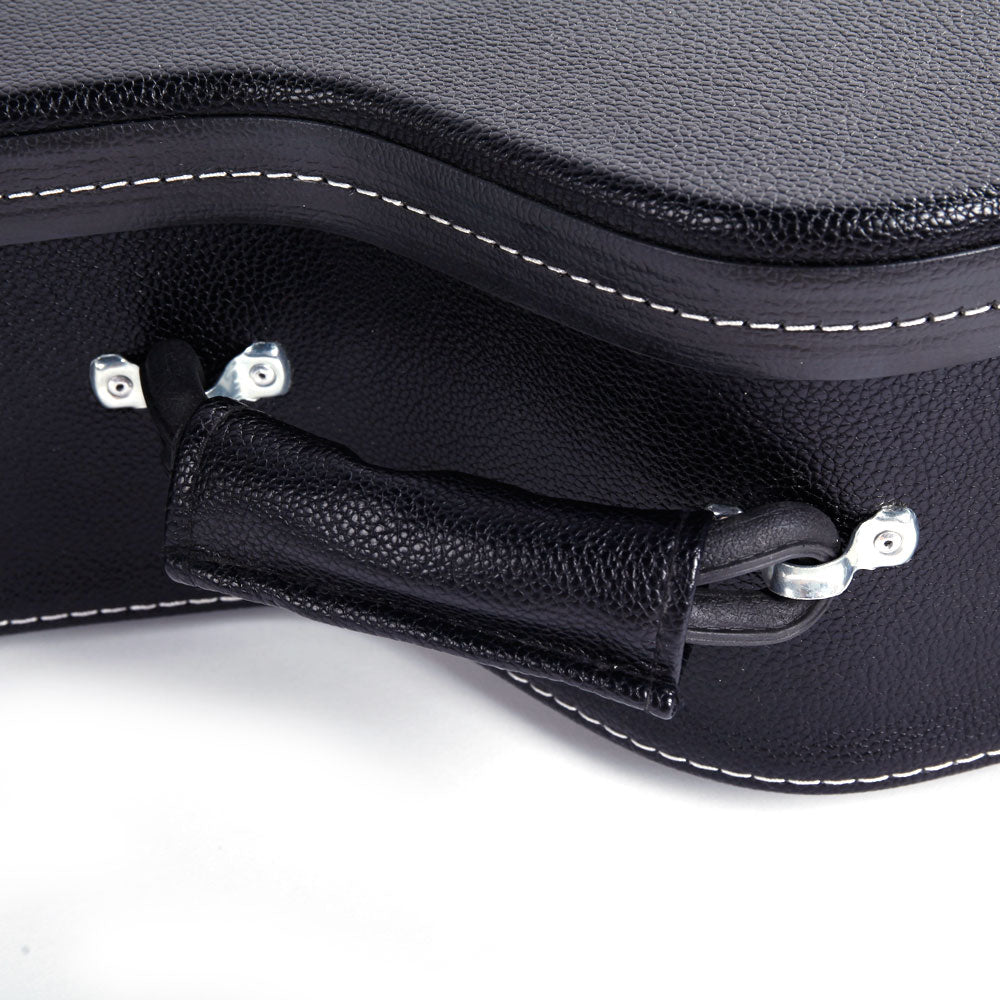Szzzp 41" Folk Guitar Hardshell Carrying Case Fits Most Acoustic Guitars Microgroove Flat - Black