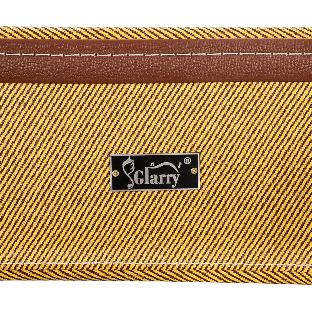 Szzzp 41" Folk Guitar Hardshell Carrying Case Fits Most Acoustic Guitars Microgroove Flat - Yellow
