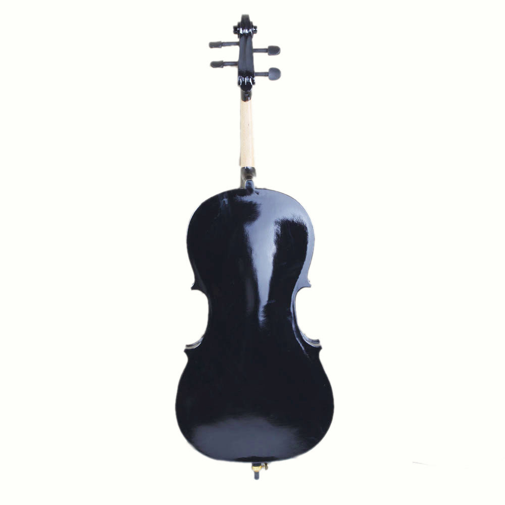 Szzzp 4/4 Wood Cello Bag Bow Rosin Bridge Black
