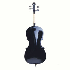 Szzzp 4/4 Wood Cello Bag Bow Rosin Bridge Black