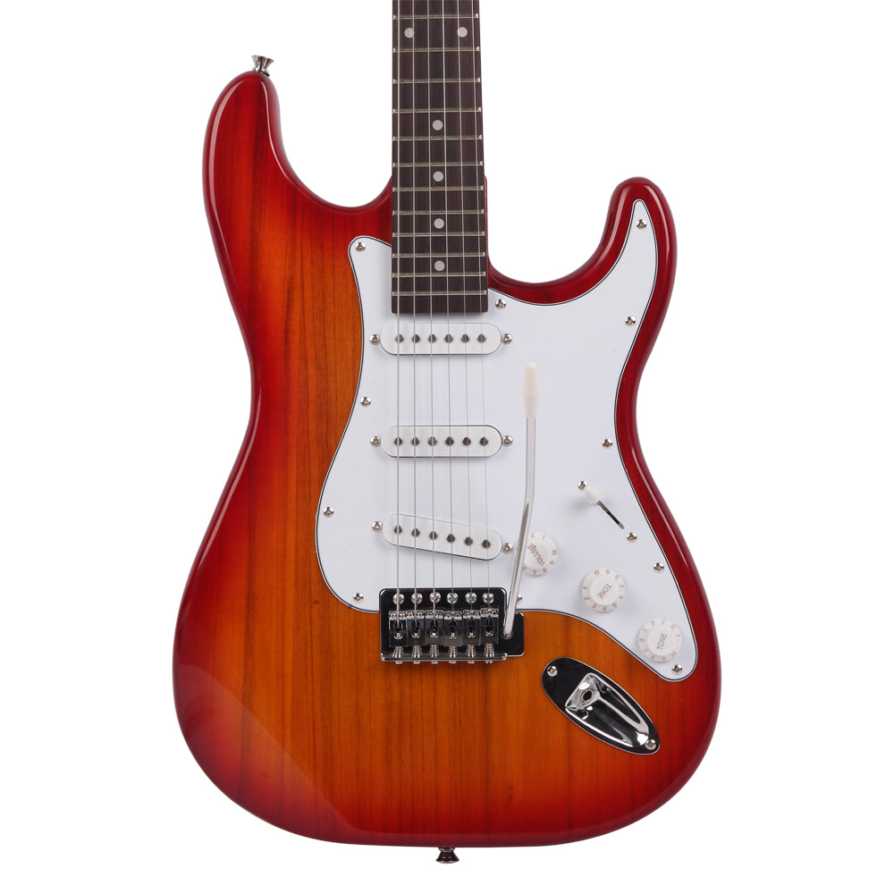Szzzp Rosewood Fingerboard Electric Guitar Sunset Red