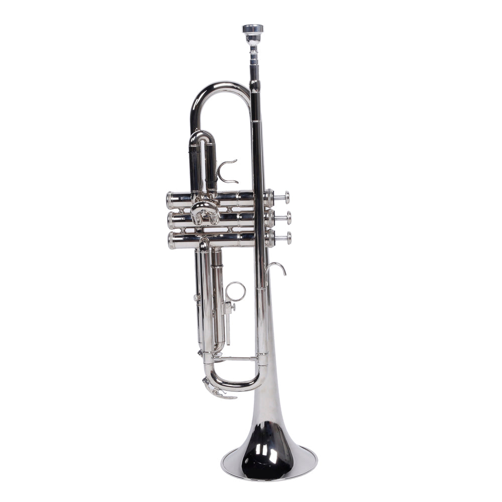 Szzzp Nickelplated Drop B Adjustable Trumpet Gloves Set Silver