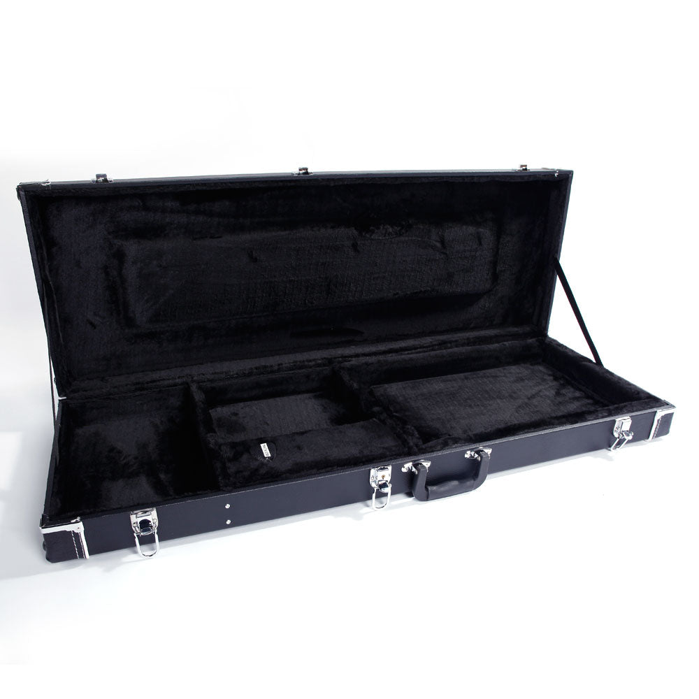 Szzzp ST High Grade Electric Guitar Square Hard Case Microgroove Flat - Black
