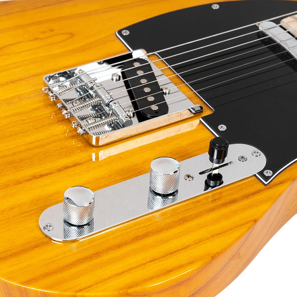 Szzzp Maple Fingerboard GTL Electric Guitar SS Pickup Transparent Yellow