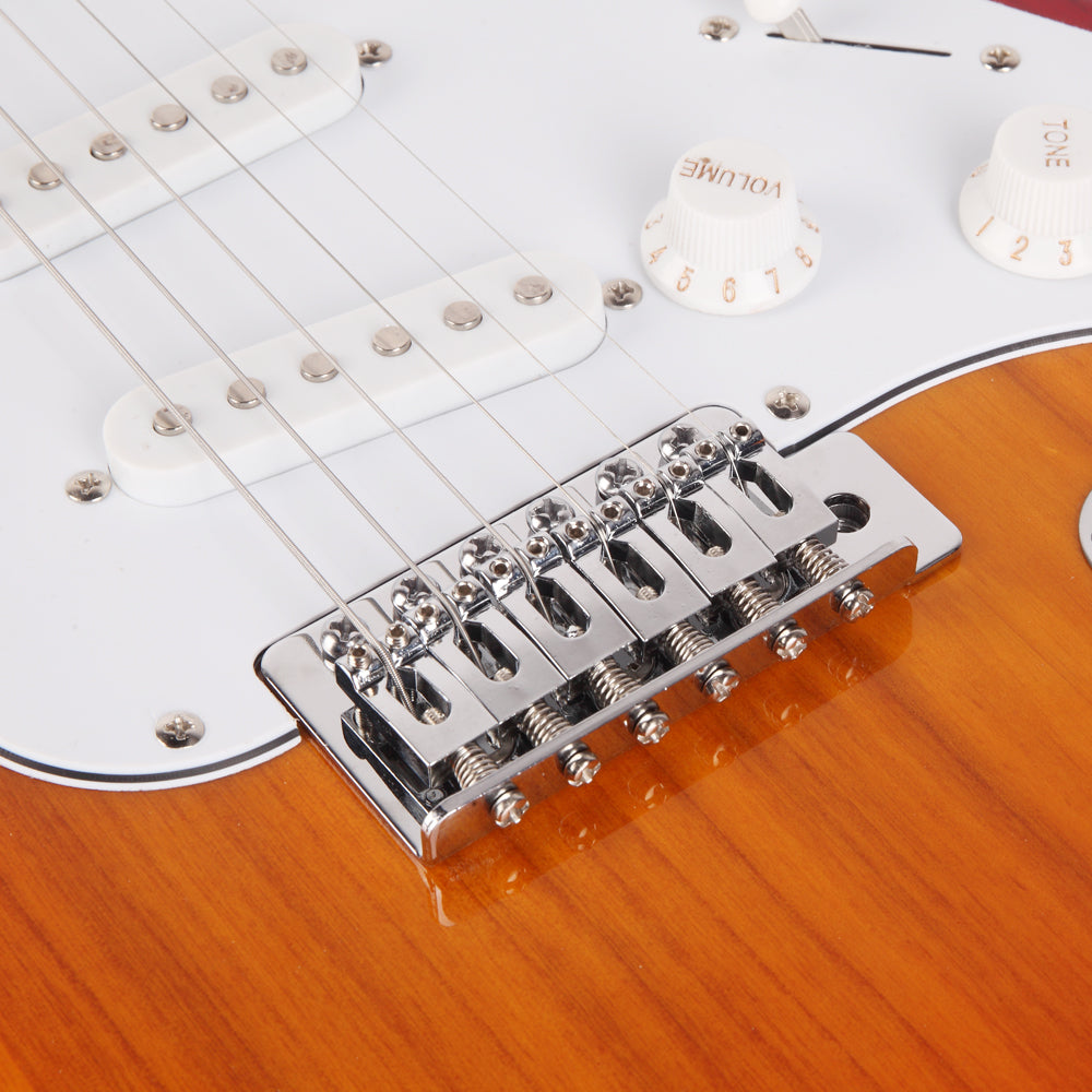 Szzzp Rosewood Fingerboard Electric Guitar Sunset Red