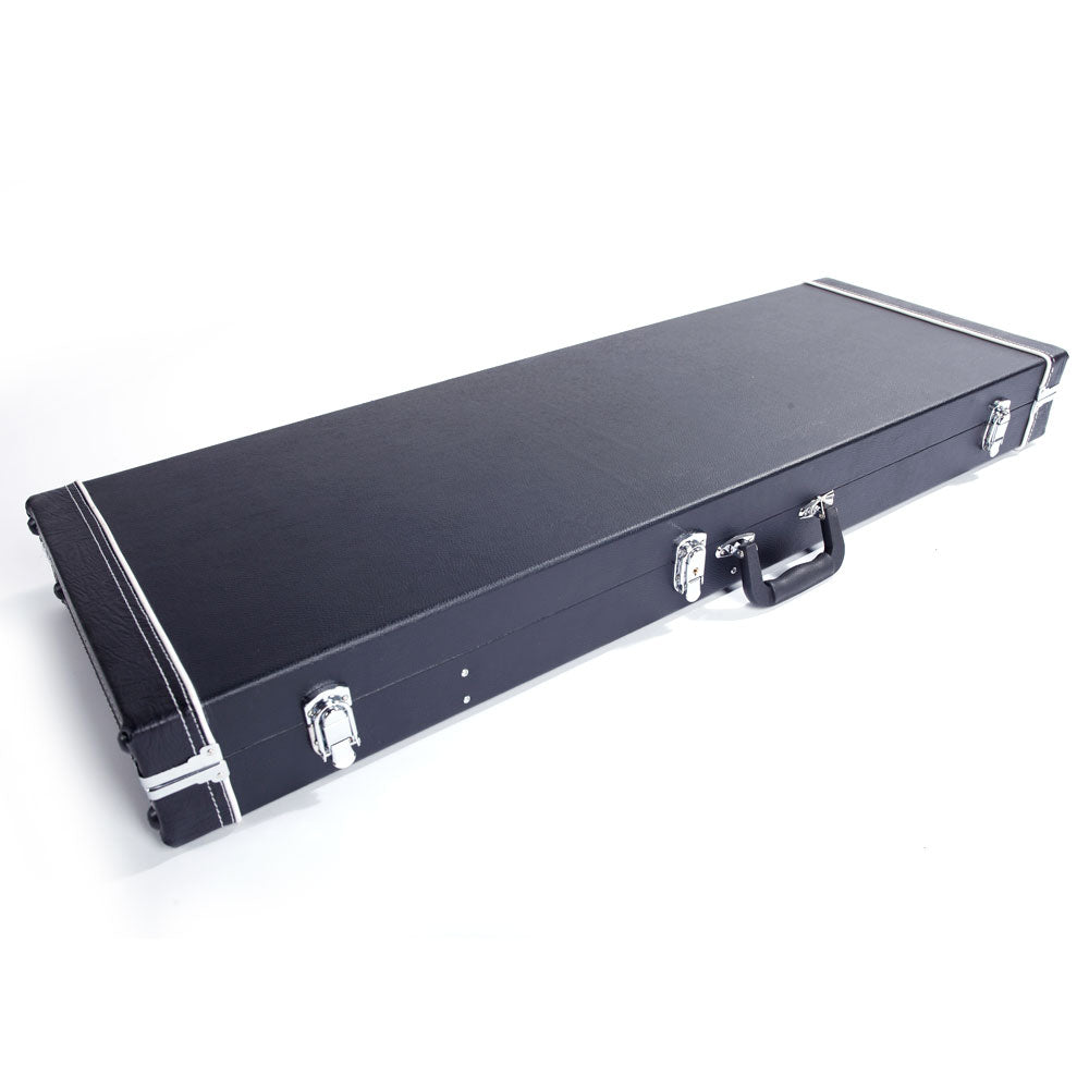 Szzzp ST High Grade Electric Guitar Square Hard Case Microgroove Flat - Black