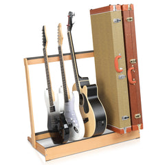 Szzzp Folding Hardwood Guitar Case Stand for Electric Guitar, Bass, or Acoustic Guitars Hard Case