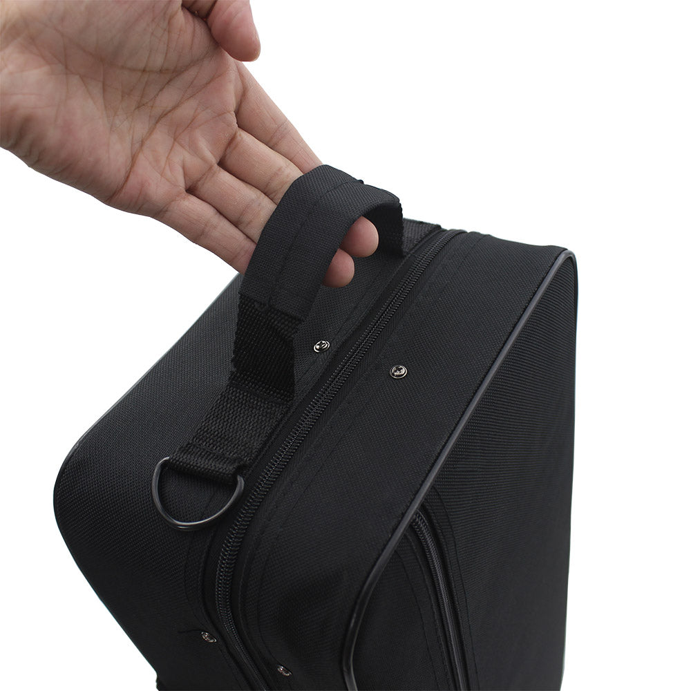 Szzzp Small Sized Oxford Cloth Box with Straps for Instruments Black