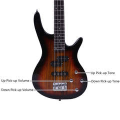 Szzzp Exquisite Stylish IB Bass with Power Line and Wrench Tool - Sunset