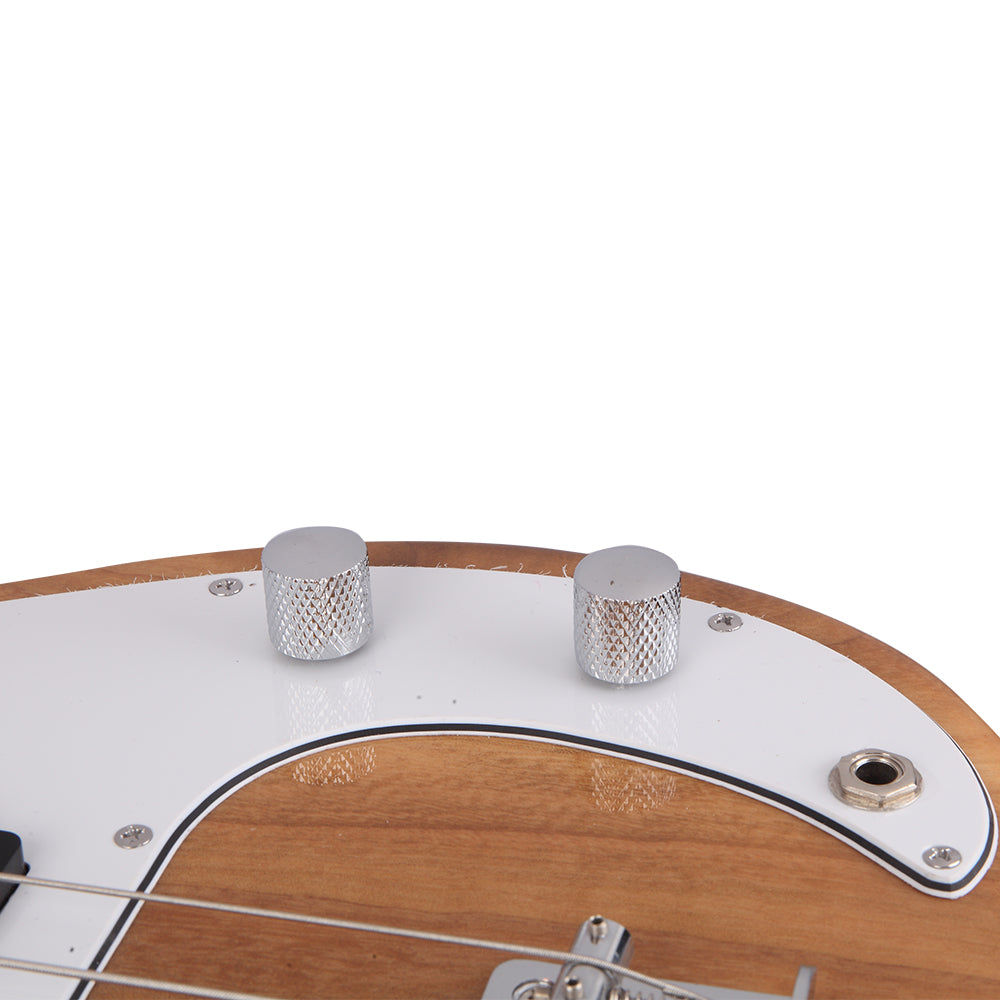 Szzzp Exquisite Burning Fire Style Electric Bass Guitar - Burly Wood