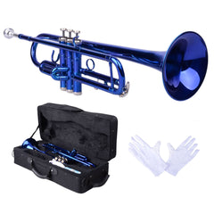 Szzzp Brass B Flat Trumpet Gloves Set Blue