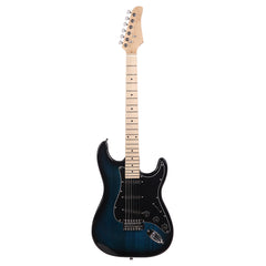Szzzp ST Stylish Electric Guitar with Black Pickguard Dark Blue