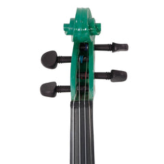 Szzzp 4/4 Acoustic Violin Case Bow Rosin Green