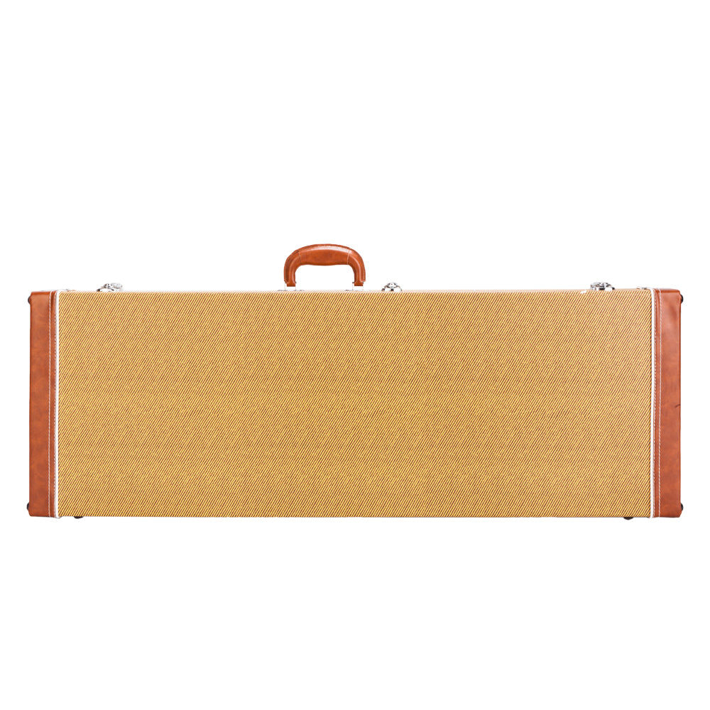 Szzzp High Grade Electric Guitar Square Hard Case for GST GTL 170 SG and Burning fire Style Flat - Yellow