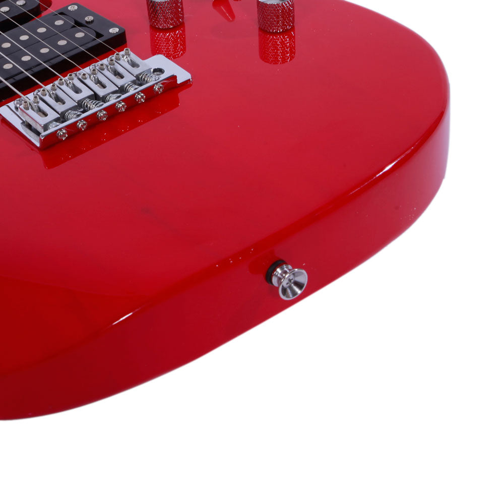 Szzzp Novice Entry Level 170 Electric Guitar HSH Pickup Bag Strap Paddle Rocker Cable Wrench Tool Red