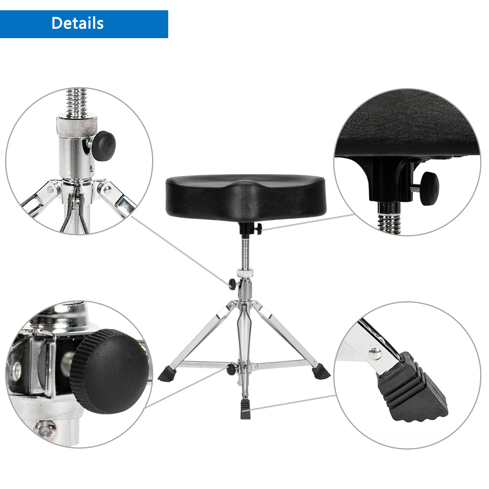 Szzzp Swivel Liftable Oversized Saddle Throne Super Thick Sponge Overweight 180Kg Drum Stool