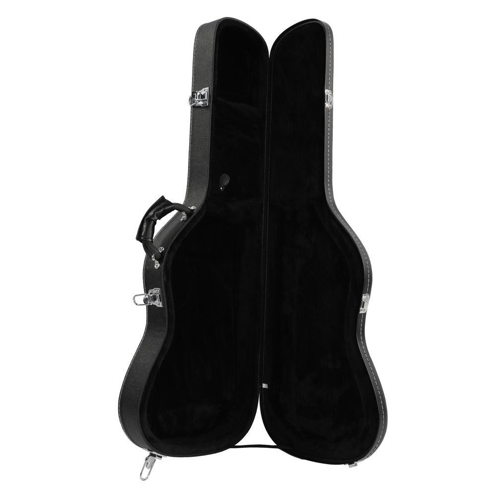 Szzzp ST High Grade Electric Guitar Hard Case Microgroove Flat Surface Straight Flange Black