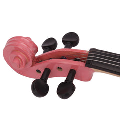 Szzzp 1/8 Acoustic Violin Case Bow Rosin Pink