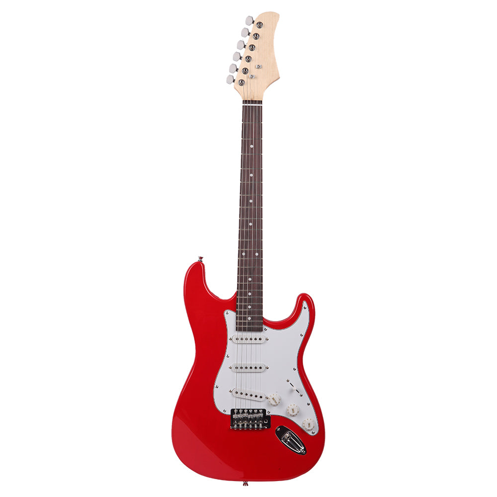 Szzzp Rosewood Fingerboard Electric Guitar with Shoulder Strap / Guitar Bag - Red
