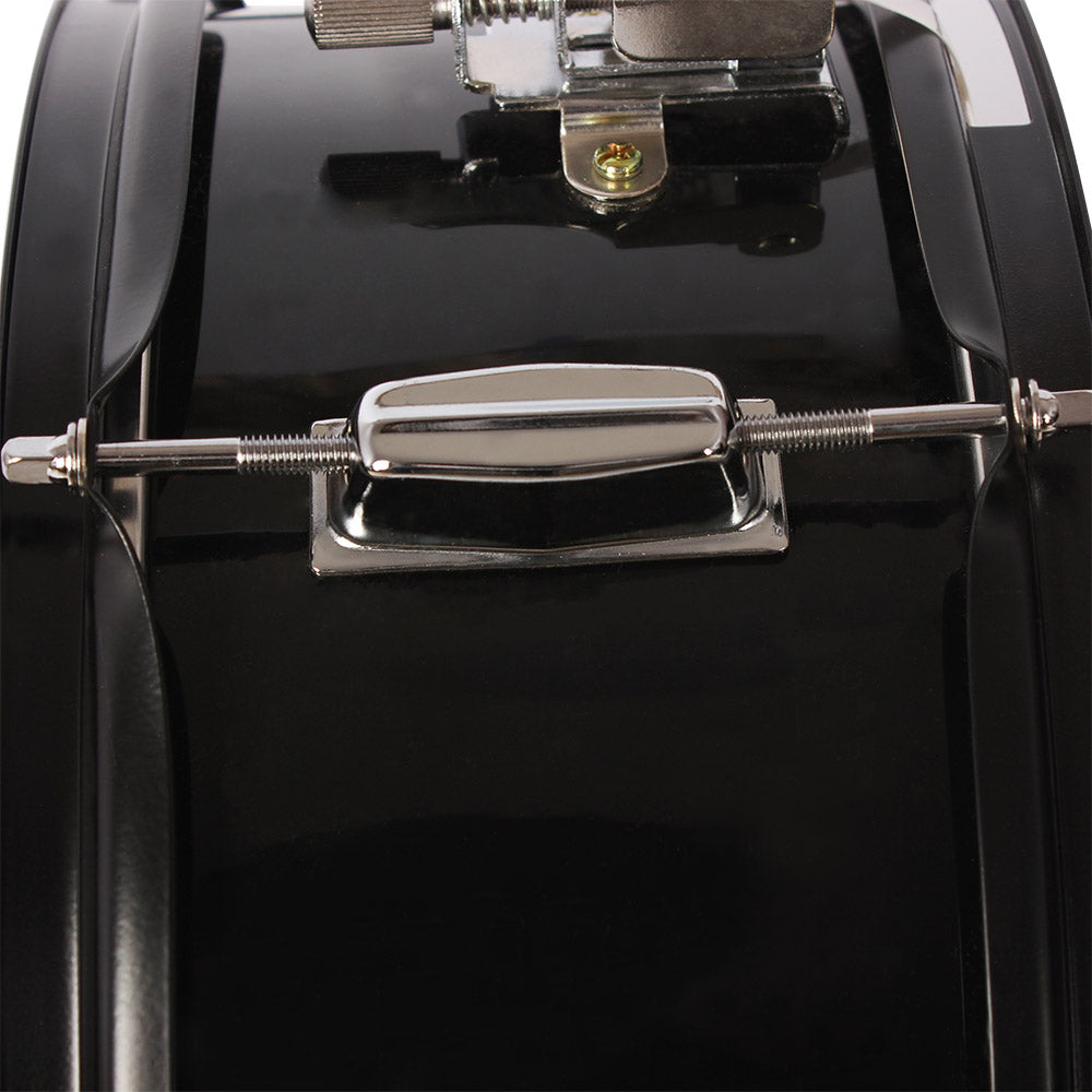 Szzzp 14 x 5.5 inches Professional Marching Snare Drum & Drum Stick & Strap & Wrench Kit Black