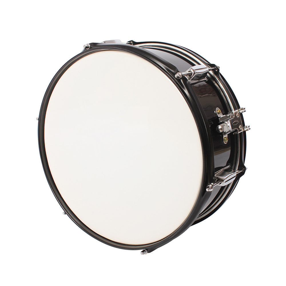 Szzzp 14 x 5.5 inches Professional Marching Snare Drum & Drum Stick & Strap & Wrench Kit Black