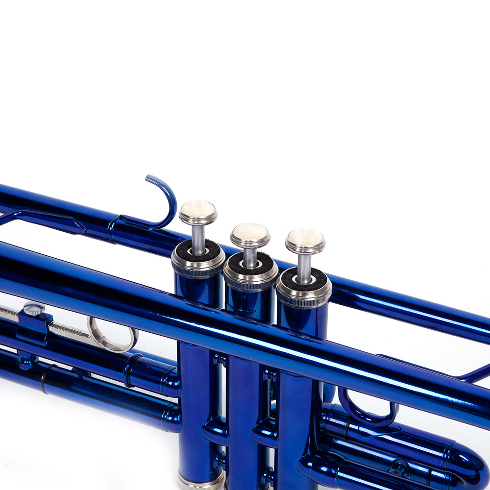 Szzzp Brass B Flat Trumpet Gloves Set Blue