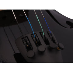 Szzzp 4/4 Acoustic Violin Case Bow Rosin Black