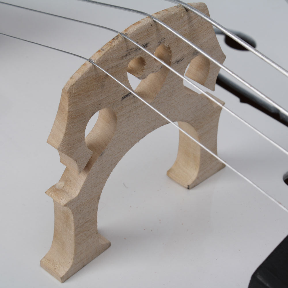Szzzp 4/4 Wood Cello Bag Bow Rosin Bridge - White
