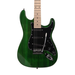Szzzp ST Stylish Green Electric Guitar with Black Pickguard