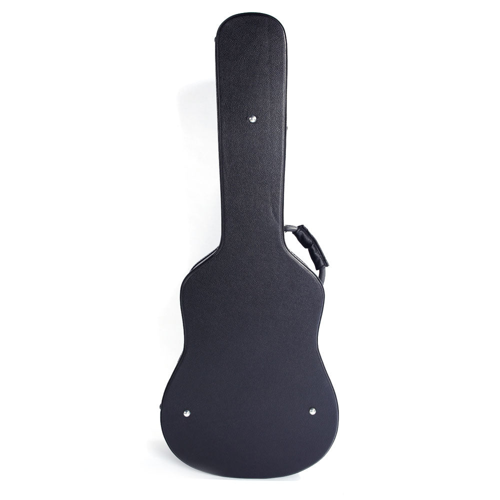 Szzzp 41" Folk Guitar Hardshell Carrying Case Fits Most Acoustic Guitars Microgroove Flat - Black