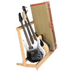 Szzzp Folding Hardwood Guitar Case Stand for Electric Guitar, Bass, or Acoustic Guitars Hard Case