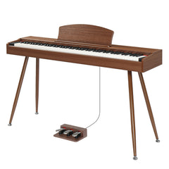 Szzzp 88 Key Standard Full Weighted Keyboards Digital Piano with Metal Stand, Power Adapter, Triple Pedals, Headphone