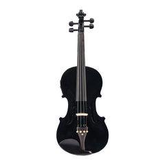 Glarry GV102 4/4 Acoustic EQ Electric Solid Wood Violin - Black