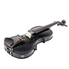 Glarry GV102 4/4 Acoustic EQ Electric Solid Wood Violin - Black