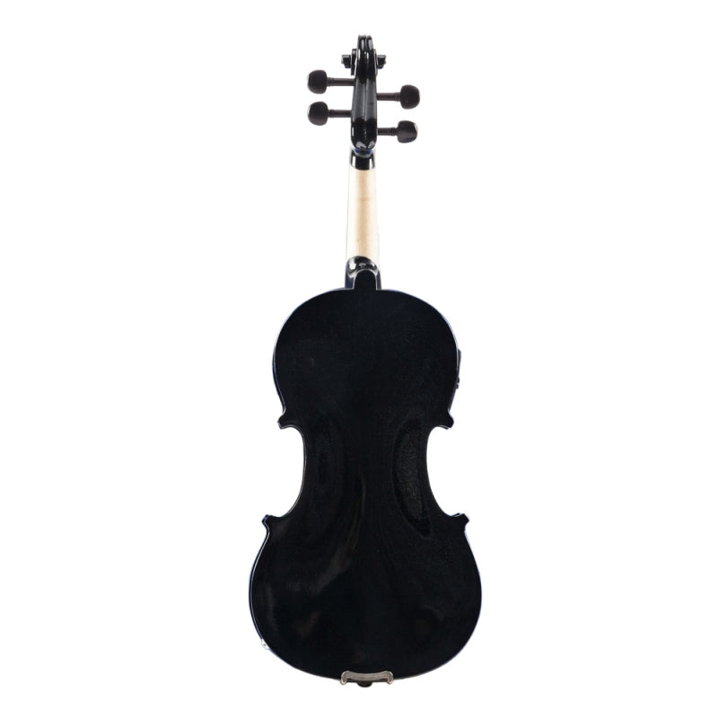 Glarry GV102 4/4 Acoustic EQ Electric Solid Wood Violin - Black