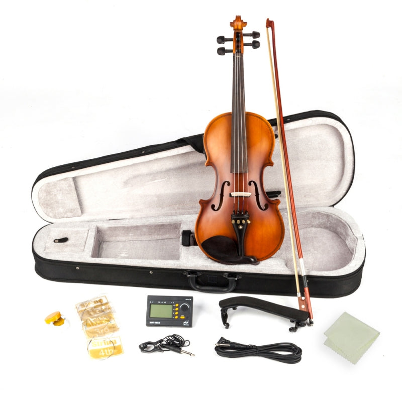 Glarry GV102 4/4 Acoustic EQ Electric Solid Wood Violin Matte