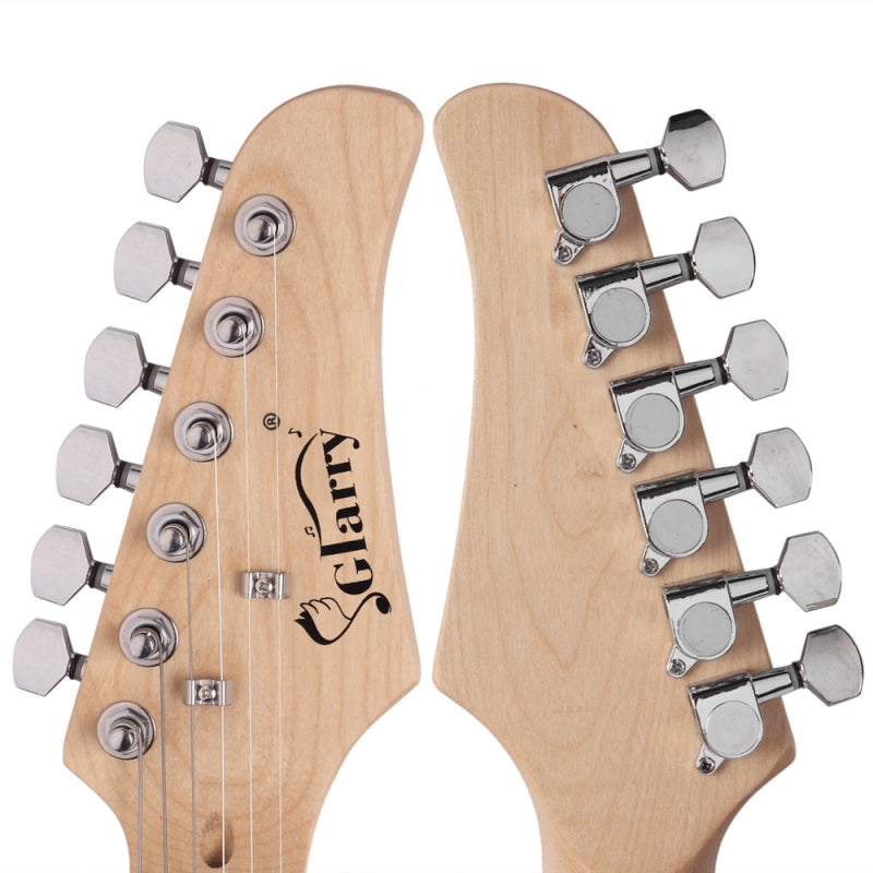Glarry GST Electric Guitar w/20W Amplifier - White
