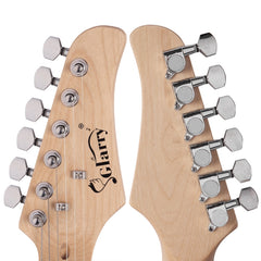 Glarry GST Electric Guitar w/20W Amplifier - White