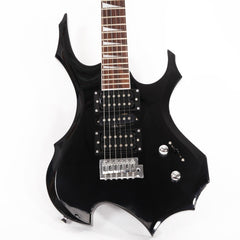 Glarry 36inch Burning Fire Style Black Electric Guitar w/ 20W Amplifier