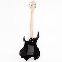 Glarry 36inch Burning Fire Style Black Electric Guitar w/ 20W Amplifier