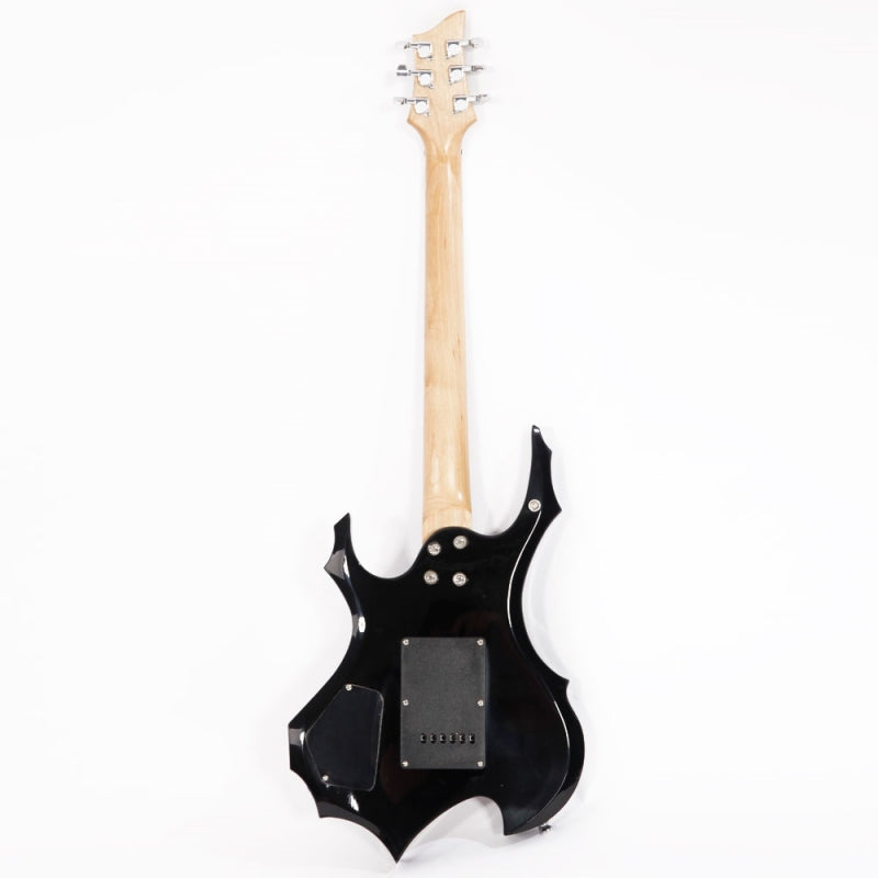 Glarry 36inch Burning Fire Style Sunset Electric Guitar w/ 20W Amplifier
