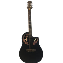 Glarry 41" Cutaway Spruce Panel Ballad Acoustic Guitar - Black
