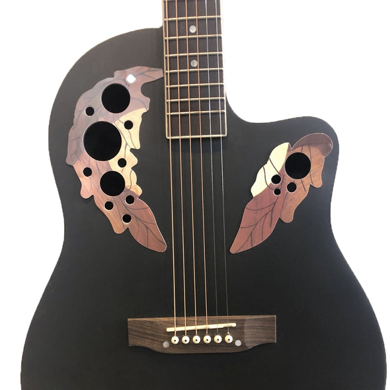 Glarry 41" Cutaway Spruce Panel Ballad Acoustic Guitar - Black