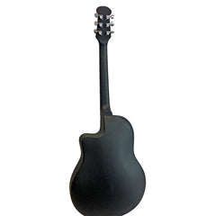 Glarry 41" Cutaway Spruce Panel Ballad Acoustic Guitar - Black