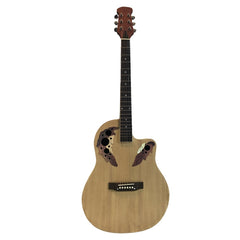 Glarry 41" Cutaway Spruce Panel Ballad Acoustic Guitar - Burlywood