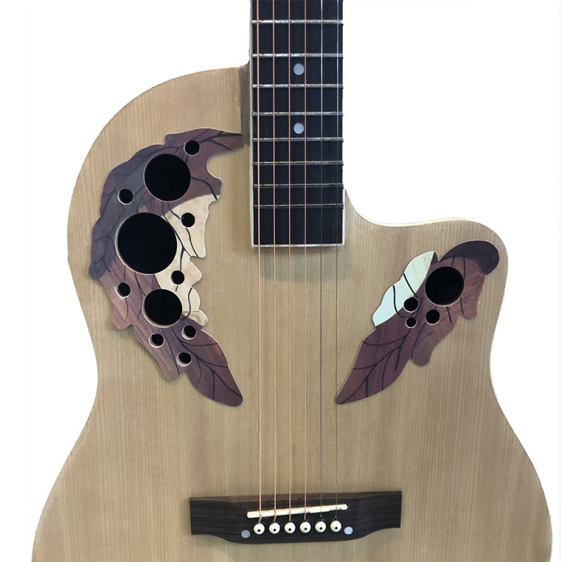 Glarry 41" Cutaway Spruce Panel Ballad Acoustic Guitar - Burlywood